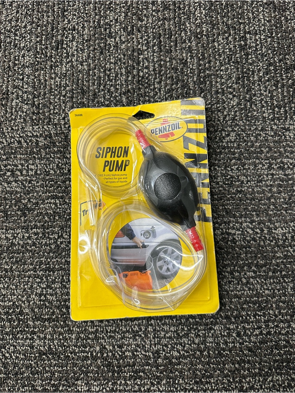 Pennzoil 36688 Siphon Pump Hand Pump w/ Hose/Tubing 6 ft Multi-Use
